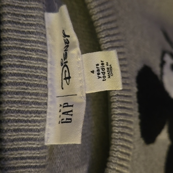 Boys Baby GAP size 4 Mickey Mouse Sweater Gray NWOT - Picture 4 of 4